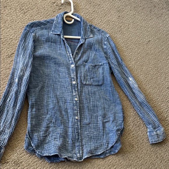 The Nu Vintage blue button down Stevie Nicks size small - Picture 6 of 6